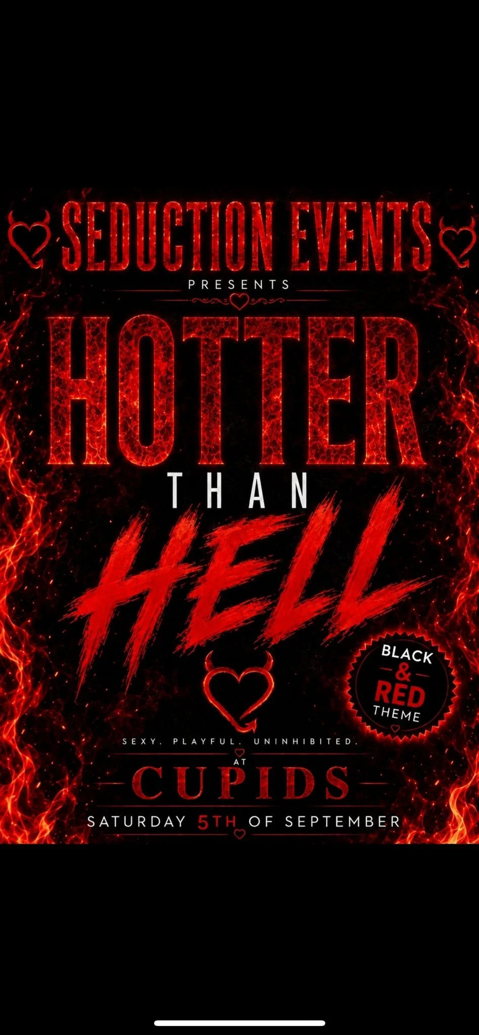 SEDUCTION HOTTER THAN HELL (organiser's event image)