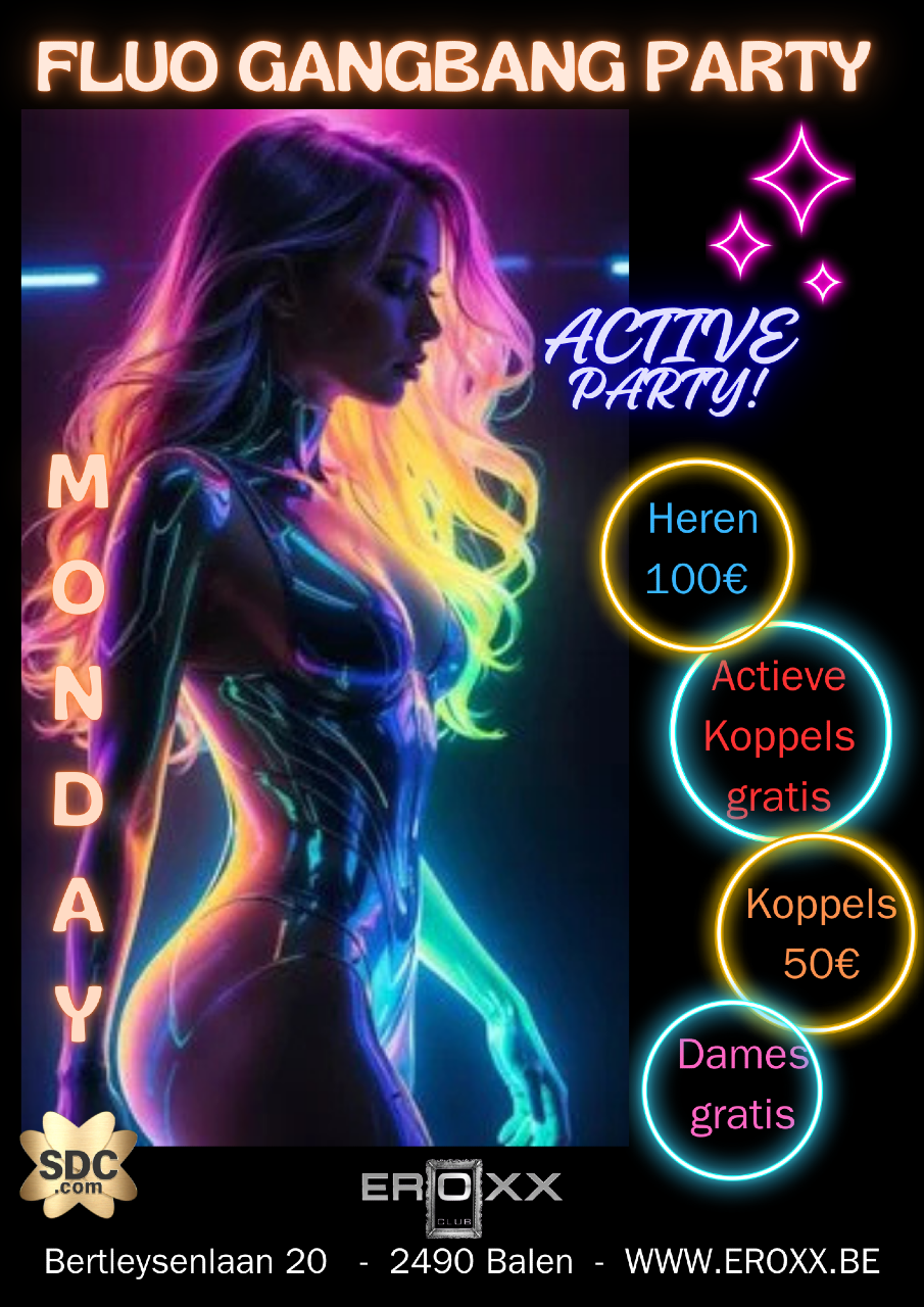 Fluo-Seks-Party / Golden member koppels GRATIS (organiser's event image)