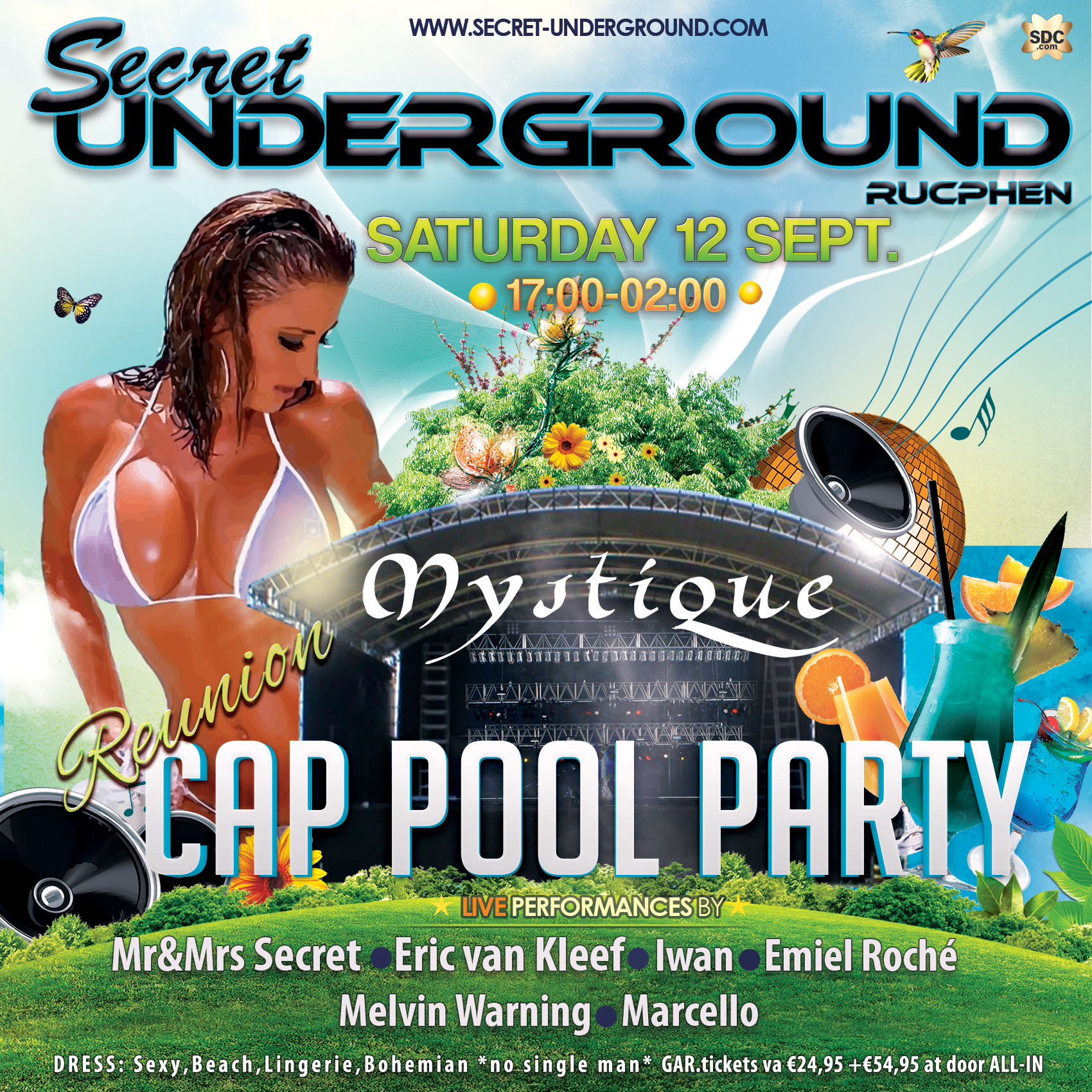 Reunion Cap Pool Party at Club Mystique (organiser's event image)