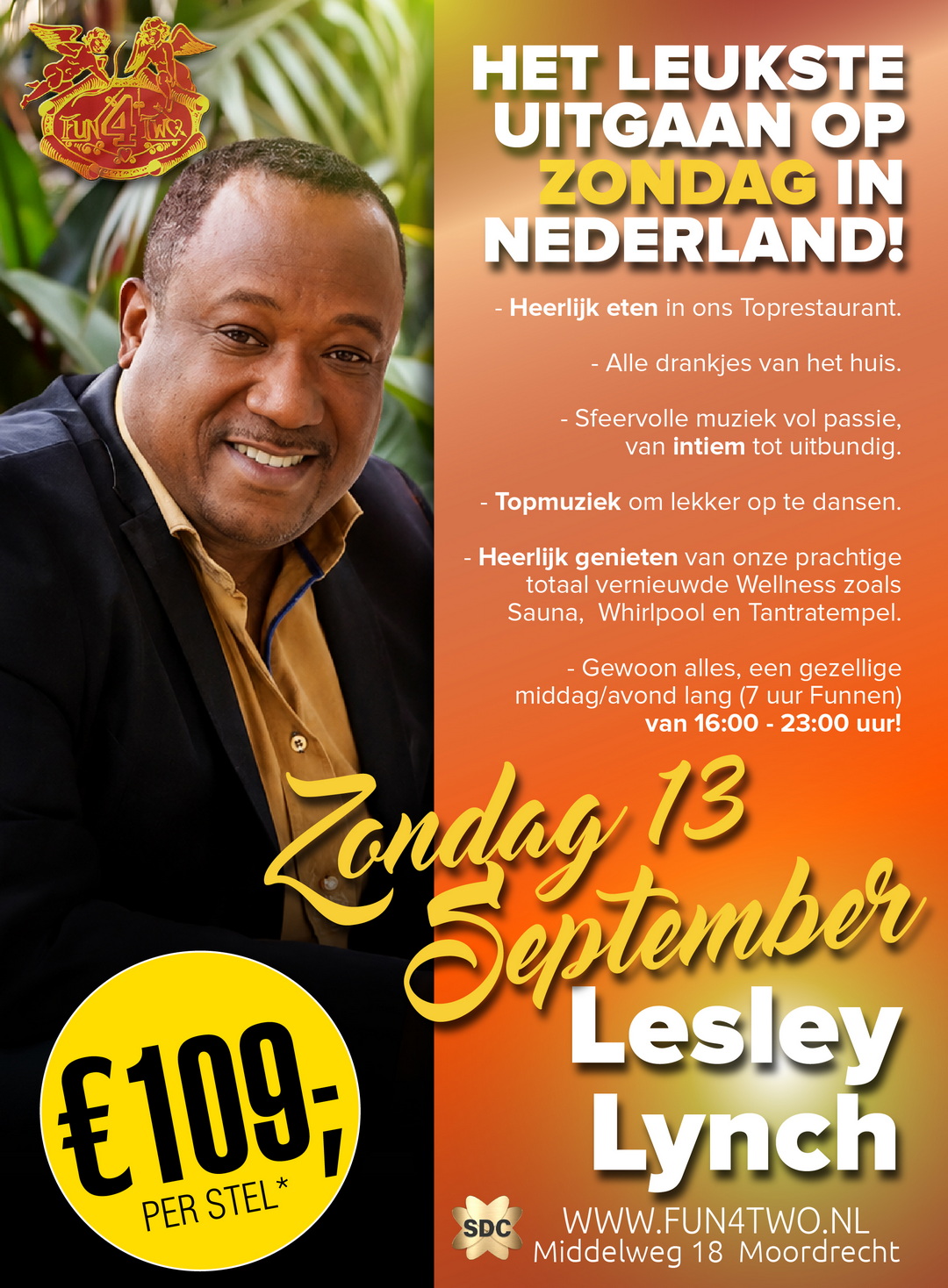 Swingers Sunday with live music: Lesley Lynch (organiser's event image)