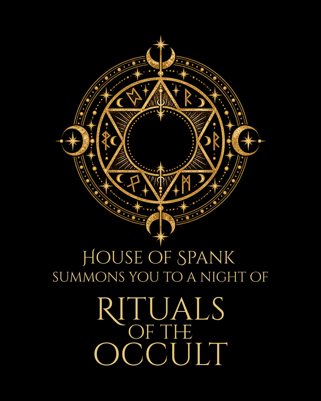 HOUSE OF SPANK summons you to a night of Rituals in the Occult (organiser's event image)